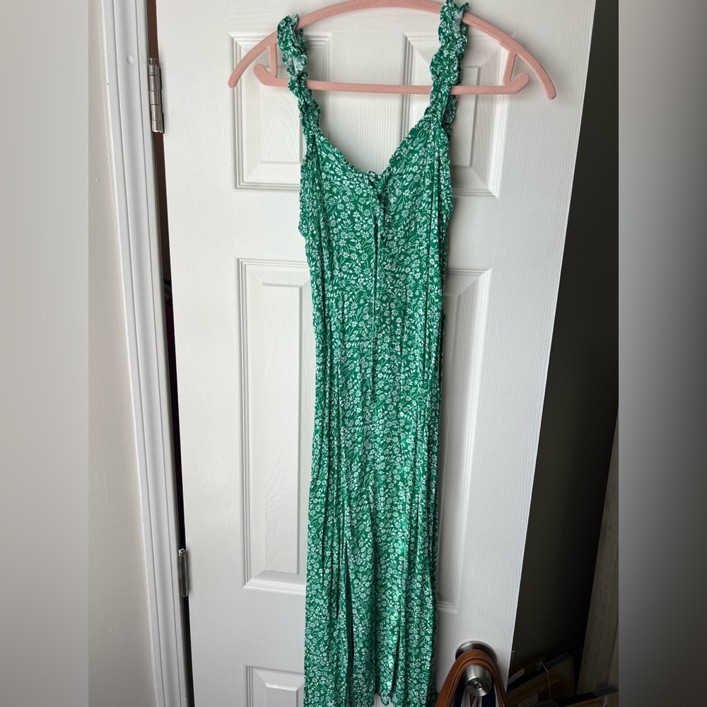 Green Floral Women's Dress